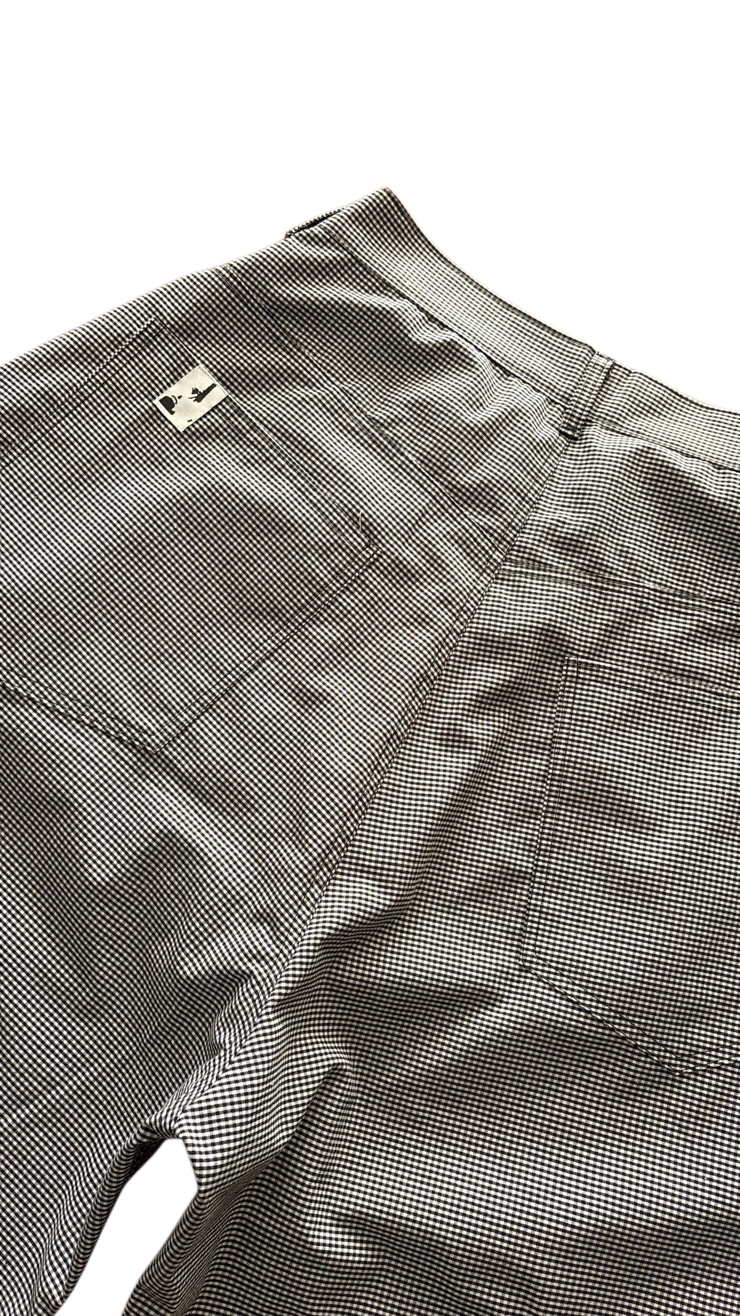 " GUNgham BAGGY TROUSERS "
