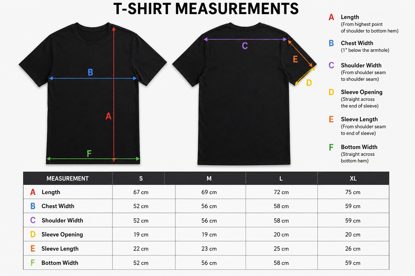 " INDIGUN black t-shirt "