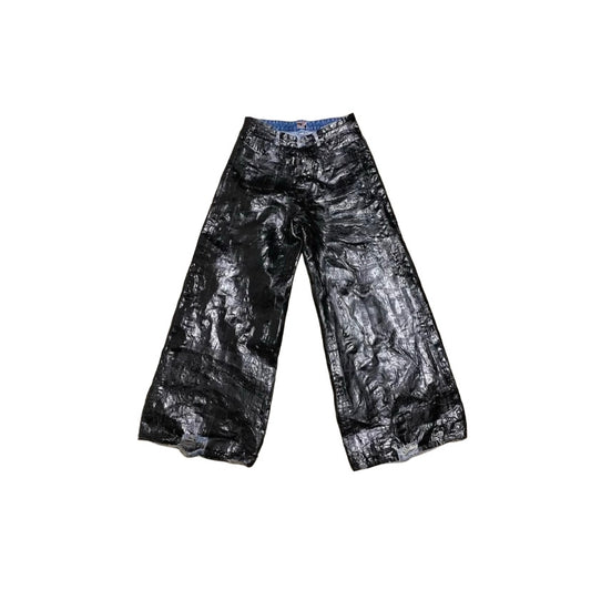" Astro coat baggy denim "